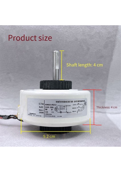 Klima Için Pg Fan Motoru, RPG15Q-3 Y4S476A711 Motor Parçaları Yedek Parçaları ile Uyumlu (Yurt Dışından) indirimleri
