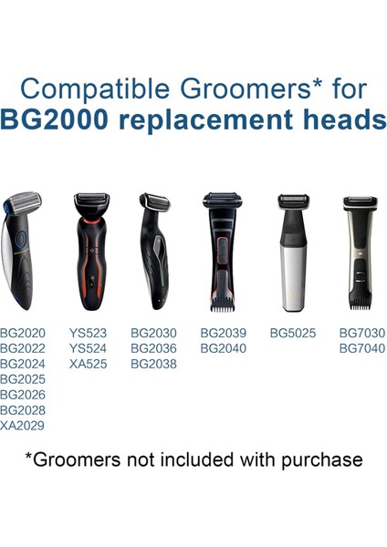 Philips BG2000T BG-2020 BG2026 HCP022 BG2024 XA2029 BG2040 BG2025 Elektrikli Tıraş Makinesi Başlığı Için 2 Adet Yedek Folyo Bıçağı (Yurt Dışından) fırsatları