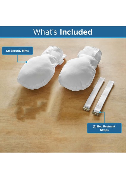 Güvenlik Eldivenleri Tek Beden Tüm El Kısıtlama Eldivenleri Yaşlılar ve Prosedürler Için Ekstra Dolgu ile Üretilmiştir 2 Eldiven (Yurt Dışından) indirimleri