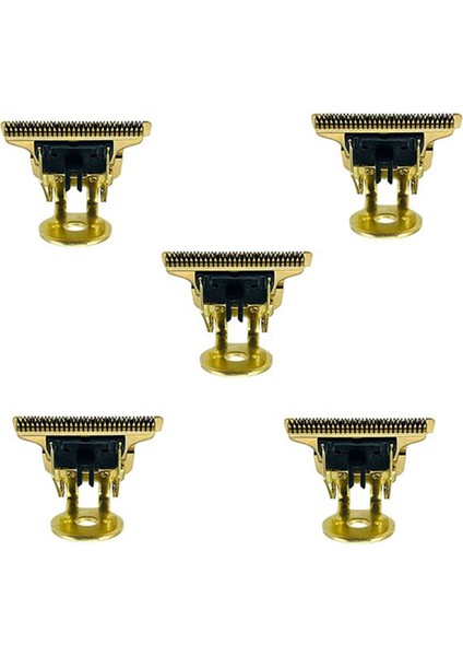 5 Adet T Şeklinde Saç Kesme Makinesi Bıçağı Standlı T9 Bıçak Düzeltici Yedek Başlık Yedek Kesme Makinesi Başlığı Altın (Yurt Dışından)