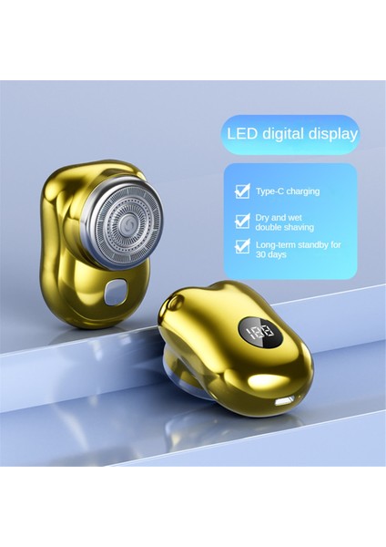 Elektrikli Tıraş Makinesi USB Şarj Edilebilir Dijital Ekranlı Tıraş Makinesi Mini Taşınabilir Çok Fonksiyonlu Seyahat Erkek Tıraş Makinesi Taşınabilir, A (Yurt Dışından) indirimleri