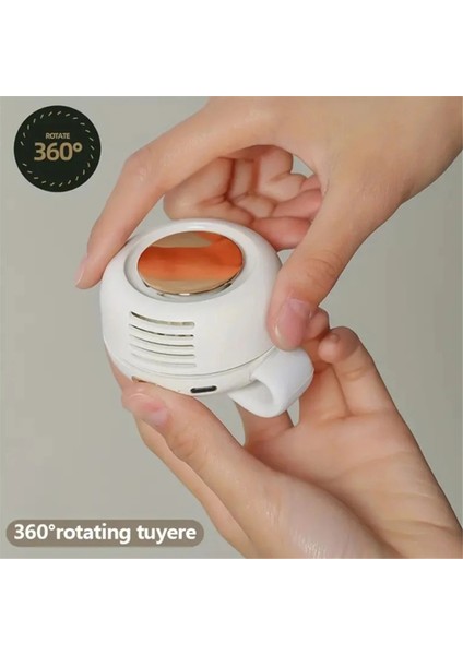 Bel Askılı Şarjlı Fan Bel Klipsli Mini Cyclone Fan Taşınabilir USB Şarjlı Fan Tembel Klipsli Küçük Cyclone Fan Yeşil (Yurt Dışından) modelleri