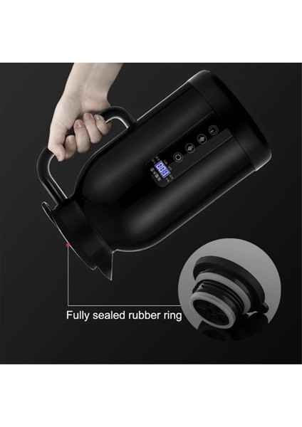 Araba Sıcak Su Isıtıcısı 1200ML Açık Su Bardağı Araba Sıcaklık Kontrolü LCD Ekran Araba Seyahat Kahve Makinesi (Yurt Dışından) modelleri