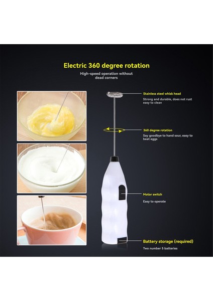 Otomatik Blender El Tipi Köpük Makinesi Kahve Karıştırma Çubuğu Elektrikli Yumurta Çırpıcı Mini Yumurta Çırpıcı (Yurt Dışından) modelleri