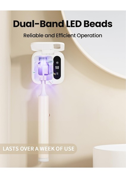 Diş Fırçası Tutucu, Elektrikli Seyahat Diş Fırçası Düzenleyici, LED Akıllı Ekran, Şarj Edilebilir Taşınabilir Diş Fırçası Zamanlayıcısı (Yurt Dışından) fırsatları