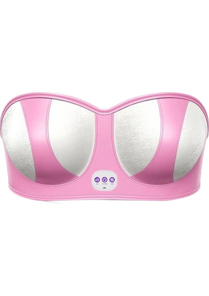 Akıllı Elektrikli Göğüs Masaj Aleti Şarj Edilebilir USB Sütyen Çok Fonksiyonlu Masaj Fonksiyonlu Pembe (Yurt Dışından)