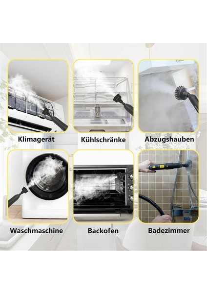 Karcher Easyfix Sc1 Sc2 Sc3 Sc4 Sc5 Buharlı Temizleyici Aksesuarları Için 12 Adet Yuvarlak Fırça Seti Nozul Yedek Parçaları (Yurt Dışından) fırsatları