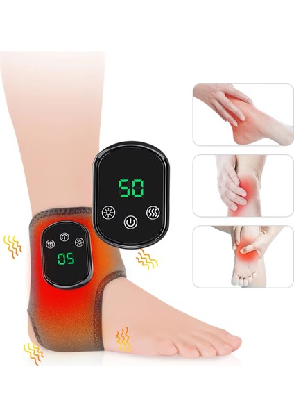 Elektrikli Ayak Bileği Masaj Aleti Isıtma ve Sohbet Kablosuz Isıtma Pedi Spor Iyileşme Desteği Destek Kemeri Için Bilek Sarma (Yurt Dışından) indirimleri