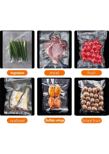 50 Adet Gıda Saklama Poşeti Vakumlu Sızdırmazlık Makinesi Ab Fişli Otomatik Gıda Saklama Vakum Makinesi - Siyah (Yurt Dışından) indirimleri