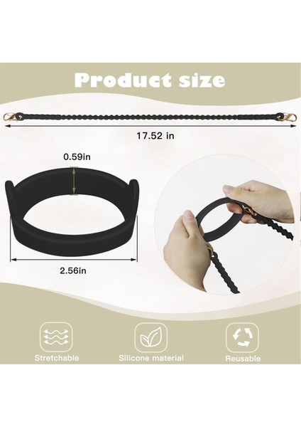 Yumuşak ve Dayanıklı Su Şişesi Tutucu, Askı, Boyun Askısı, Askılı Taşıyıcı - Çoğu 8-40OZ Su Şişesine Uyar, Siyah (Yurt Dışından) modelleri