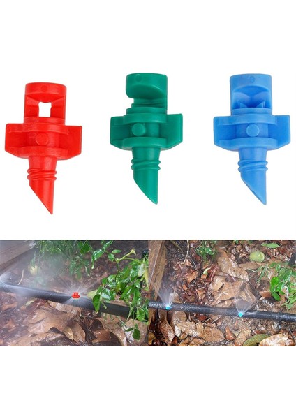100 Adet 360 Derece Sisleme Nozulu Sulama, Bahçe Sulama Sistemi Için Yağmurlama Püskürtücü, Püskürtücü Otomatik Damlatıcılar (Yurt Dışından) indirimleri