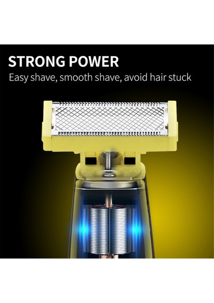 Erkek Elektrikli Tıraş Makinesi Çift Bıçaklı Islak ve Kuru Tıraş Bıçakları Tüm Vücut Yıkanabilir USB Şarj Edilebilir Hassas Düzeltici Başlıklar (Yurt Dışından) modelleri