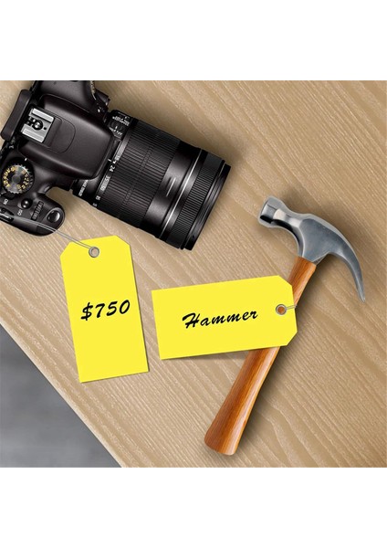 3/4 Inç x 2 3/8 Inç Neon Nakliye Etiketleri, Güçlendirilmiş Delikli Boş Ağır Hizmet Tipi Askılı Etiketler, Yazılabilir Bagaj Etiketleri, B (Yurt Dışından) indirimleri