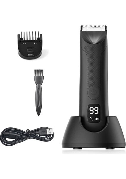 Erkekler Için Değiştirilebilir Seramik Bıçak Başlıkları Su Geçirmez Islak/kuru Kasık ve Vücut Tıraş Makinesi Bakım Cihazı, B (Yurt Dışından)