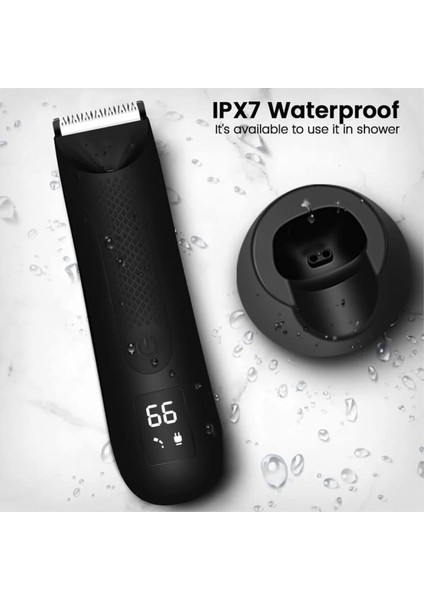 Erkekler Için Değiştirilebilir Seramik Bıçak Başlıkları Su Geçirmez Islak/kuru Kasık ve Vücut Tıraş Makinesi Bakım Cihazı, B (Yurt Dışından) modelleri