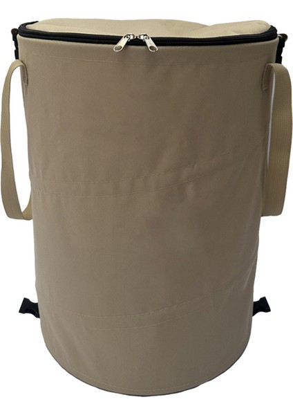 Kamp Çöp Kutusu Katlanabilir Taşınabilir Açık Hava Çöp Kutusu Kamp Malzemeleri Bahçe Saklama Çantası Kahverengi (Yurt Dışından)