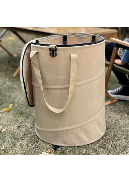 Kamp Çöp Kutusu Katlanabilir Taşınabilir Açık Hava Çöp Kutusu Kamp Malzemeleri Bahçe Saklama Çantası Kahverengi (Yurt Dışından) fiyatları