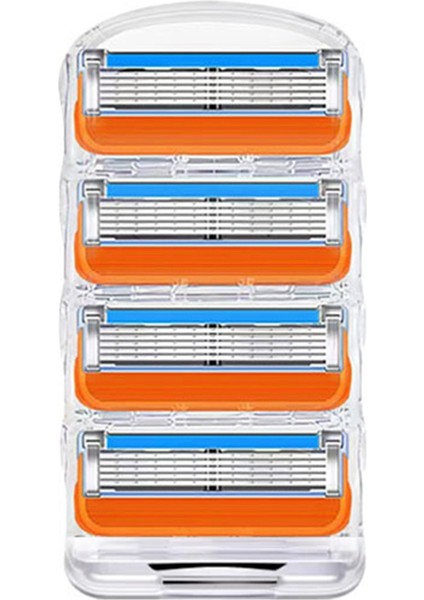 20 Adet 5 Katmanlı Tıraş Bıçağı Yedek Bıçakları Erkek Tıraş Makineleri Için Tıraş Güvenliği Tıraş Bıçakları Cilt Koruması Yeniden Kullanılabilir, B (Yurt Dışından)