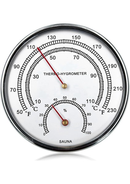 Sauna Aksesuarları Sauna Termometresi Fahrenheit 2'si 1 Arada Metal Sauna Termometresi ve Asma Delikli Higrometre (Yurt Dışından) fiyatları