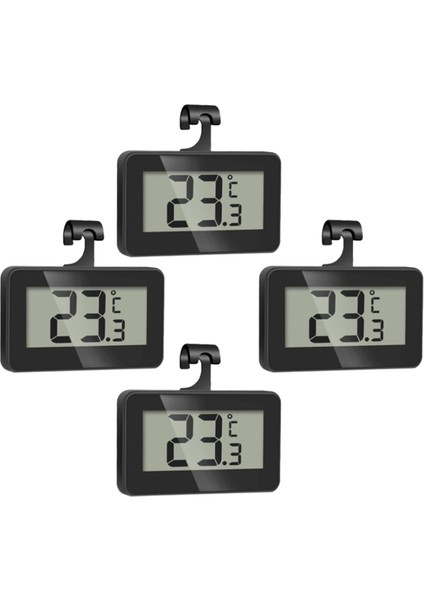 Buzdolabı Termometresi, 2'li Paket, Dijital Buzdolabı Dondurucu, Mutfak Termometresi Iç Mekan, Su Geçirmez, Büyük LCD Ekran (Yurt Dışından)
