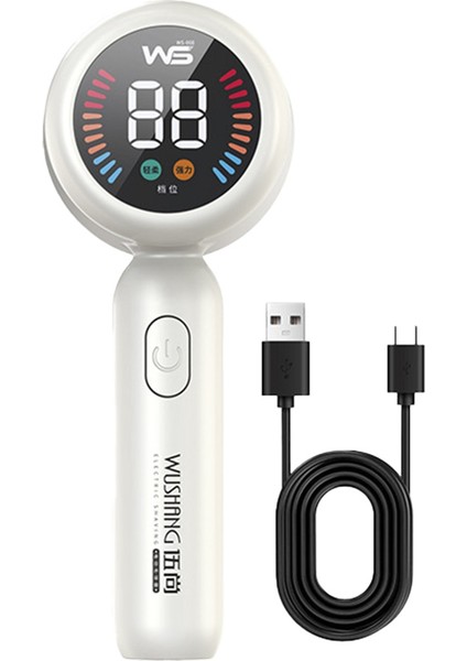 Kumaş Tıraş Makinesi Lint Temizleyici Giysi Lint Temizleyici USB Şarj Edilebilir LED Ekranlı Giysi Lint Temizleyici, Beyaz (Yurt Dışından)