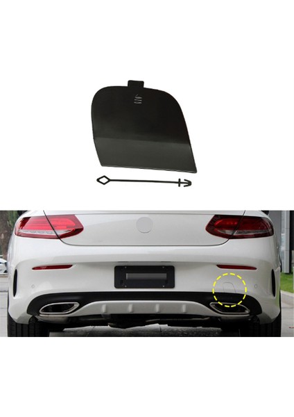 Mercedes-Benz W205 2015-2021 Arka Römork Kapağı Için Boyasız 2058851624 Araç Arka Tampon Çekme Kancası Deliği Kapağı (Yurt Dışından) fiyatları