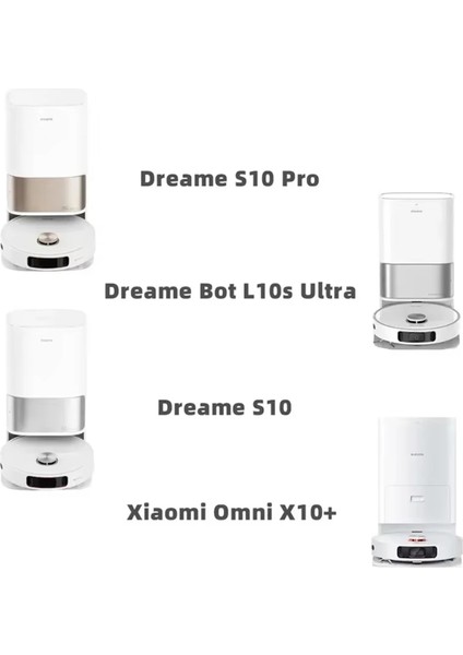 Dreame L10S Ultra / L10S Pro Robot Süpürge Aksesuarları Vakum Torbaları Paspas Filtresi Süpürge Temizleme Fırçaları (Yurt Dışından) modelleri