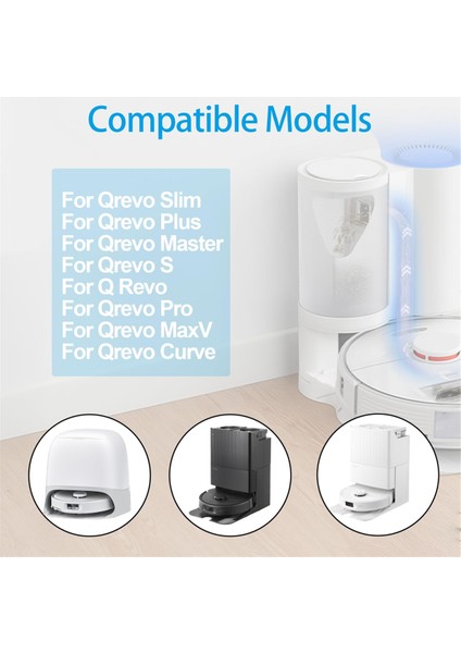 Roborock Q Revo/qrevo S/qrevo Master/qrevo Curve Robot Süpürgeler Için Toz Torbaları ve Paspaslarla Birlikte Aksesuar Seti (Yurt Dışından) modelleri