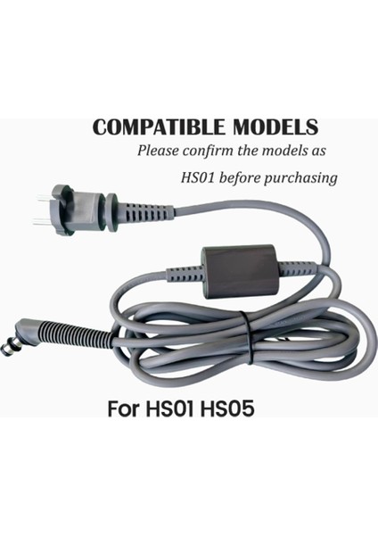 Dyson HS01/HS05 Saç Şekillendirici Saç Çubuğu Için Yedek Bukle Makinesi Kablosu Tornavidalı Güç Kablosu Ac Şarj Kablosu (Ingiltere) (Yurt Dışından) modelleri