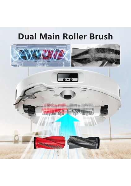 Roborock Saros 10 / S9 Maxv Ultra / G30 Yedek Parçaları için 14 Adet Vakum Ana Yan Fırça Hepa Filtre Paspas Pedi Toz Torbası (Yurt Dışından) fiyatları