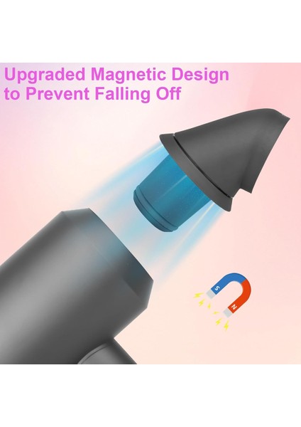 Dyson HD01/HD02/HD03/HD04/HD07/HD08/HD15/HD16 Saç Kurutma Makinesi Için Adaptörlü Saç Kıvırma Konik Namlu ve Büyük Yuvarlak Fırça (Yurt Dışından) fiyatları