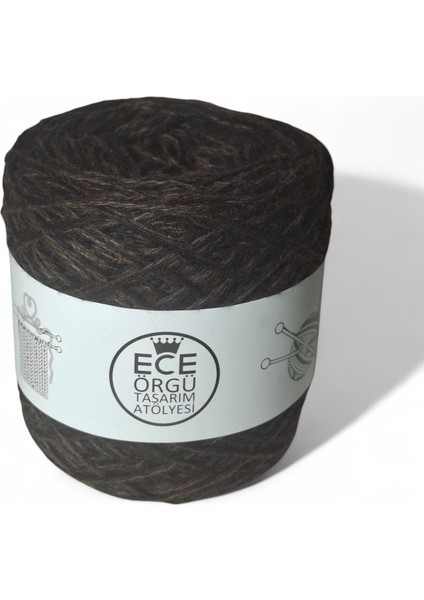 Acı Kahve ve Siyah Renk Karışımı, Iki Kat, Bükümlü Shetland Örgü Ipi (%35 Yün-%65 Akrilik) modelleri