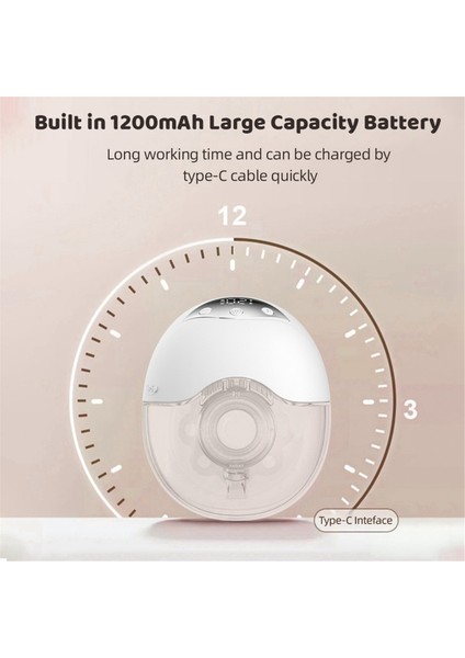 Giyilebilir Elektrikli Göğüs Pompası, 210 ml Kapasite, Tam Otomatik Eller Serbest Büyük Emişli Göğüs Pompası Masaj Göğüs Pompası (Yurt Dışından) fırsatları