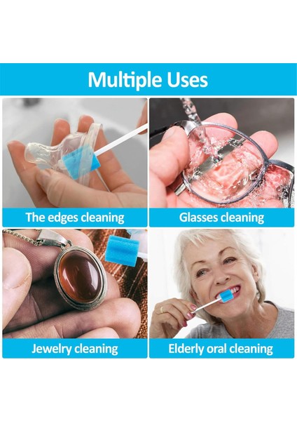 100 Ağız Temizleyici Çubuklar Tek Kullanımlık Sünger Diş Çubukları Ağız Çubukları Yaşlılar Için Çubuklar Kuru Ağız Susuz Diş Fırçaları (Yurt Dışından) modelleri