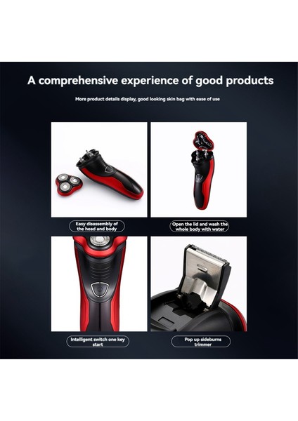3D Elektrikli Şarj Edilebilir Tıraş Makinesi Ipx7 Su Geçirmez Yıkanabilir Bakım Tıraş Makinesi Sakal Favorileri Düzeltici Tıraş Makineleri (Yurt Dışından) fırsatları