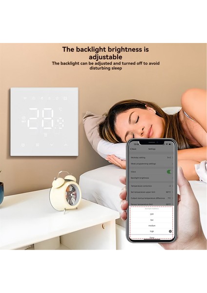 Tuya Wifi Akıllı Sıcaklık Kontrol Cihazı 100-240V 16A Elektrikli Yerden Isıtma Alexa ve Google Home B ile Uyumlu (Yurt Dışından) indirimleri