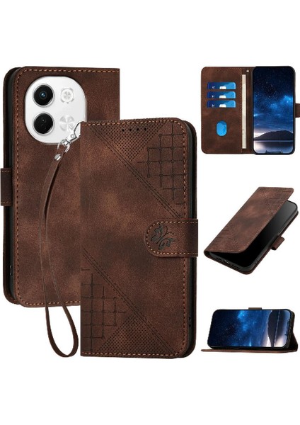 Tecno Pova 6 Neo 5g Kelebek Pu Deri Standlı, Kredi Kartı Tutucu Yuvalı, Bilek Kayışlı, Kadın Flip Folio Kılıf Telefon Kılıfı (Yurt Dışından)