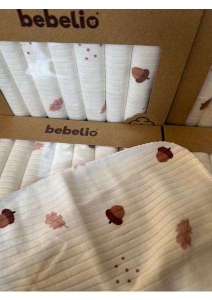 7’li Fındık Desenli Bebek Ağız Mendili Seti