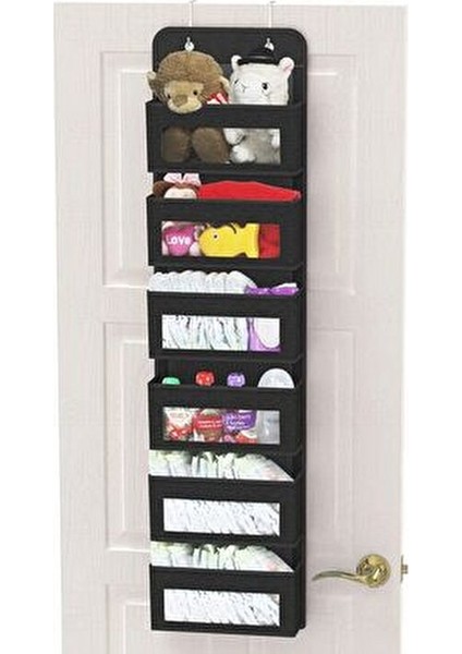 6 Katlı Kapı Arkası Düzenleyici Raf Bebek Eşyası Çocuk Odası Banyo Organizer 133X29 cm fırsatları
