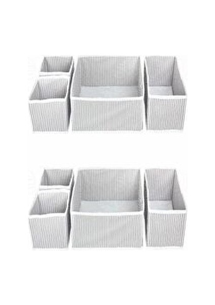 8li Dolap Içi ve Çekmece Içi Düzenleyici Organizer Giysi, Çorap, Iç Çamaşırı Saklama Kutu Seti fırsatları