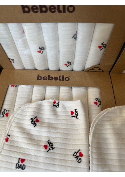 7’li “ı ❤️ Mom” Yazılı Bebek Ağız Mendili Seti indirimleri