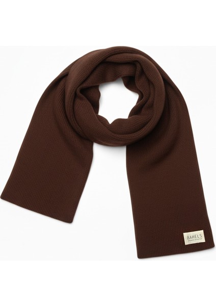 Acı Kahve Triko Örgü Atkı Şal Omuz Şalı modelleri