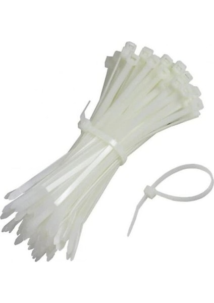 Kablo Bağları Beyaz & Siyah 2,5X100 mm - Kaliteli ve Güvenilir Bağlantılar Için
