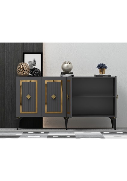 Noradd Konsol Antrasit-Altın indirimleri