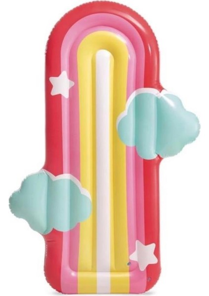 Intex Gökkuşağı Desenli Bulutlu Yatak 175CM -58729 (Lisinya)