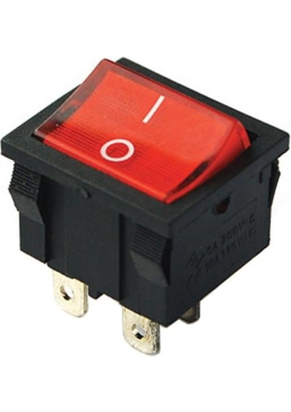 Orta Boy Işıklı Anahtar On-Off 4 Pin (IC-126)