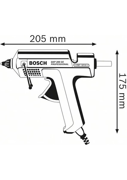 Gkp 200 Ce Tutkal Tabancası (500 W, Yapıştırma Performansı: 30 Gr/dak) modelleri