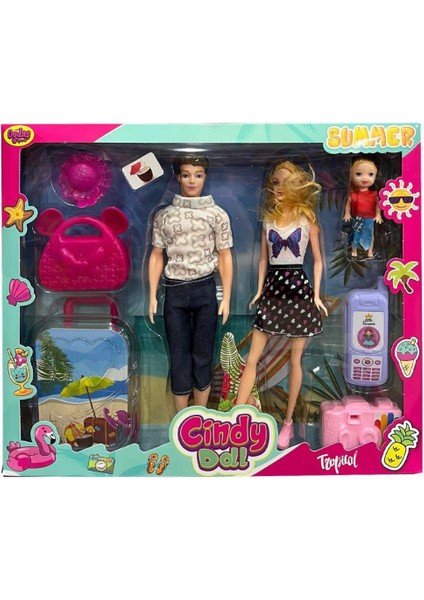 Anlily Aile Tatil Seti Cindy Doll - 02455 (Lisinya)