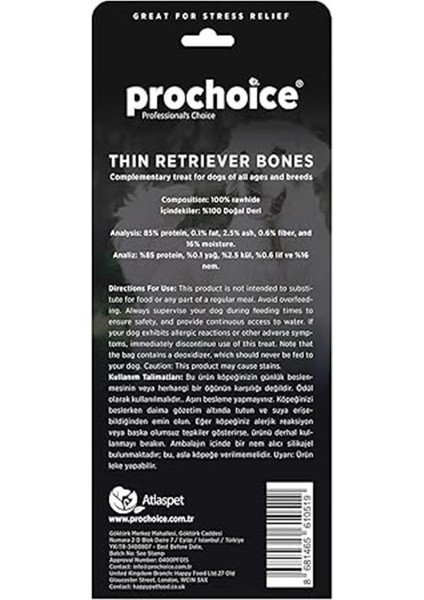 Thin Retriever Bones, Ince Köpek Ödül Kemiği 6 Parça fırsatları