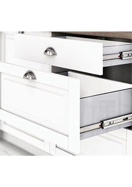 Galvanizli Teleskopik Çekmece Rayı 43X400